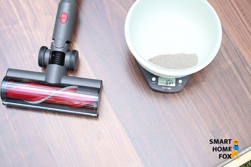 Sand wir abgewogen und dann auf dem Testareal verteilt